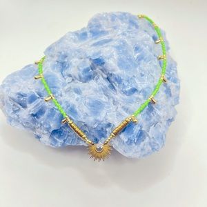 Herkimer diamond necklace 14” adjustable